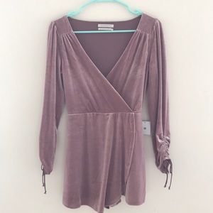 Urban Outfitters velvet romper